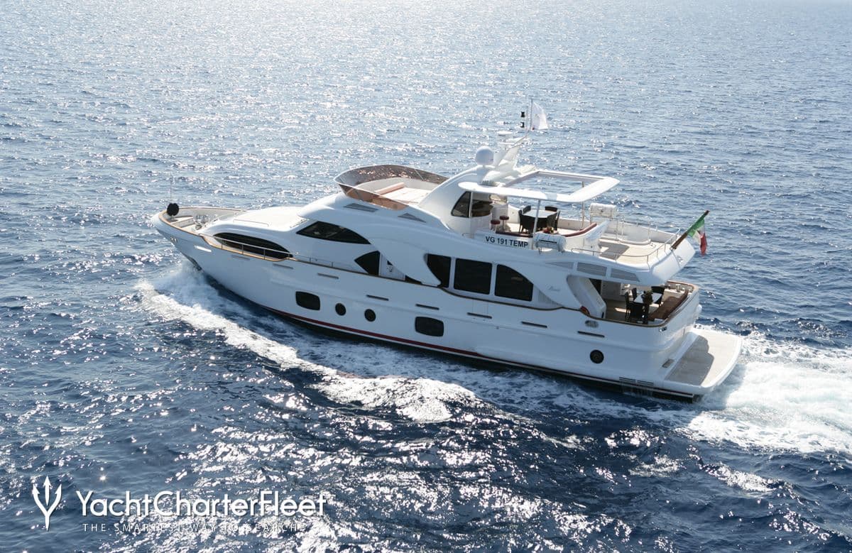 Motor yacht REBECCA V 26m by Benetti — aerial view