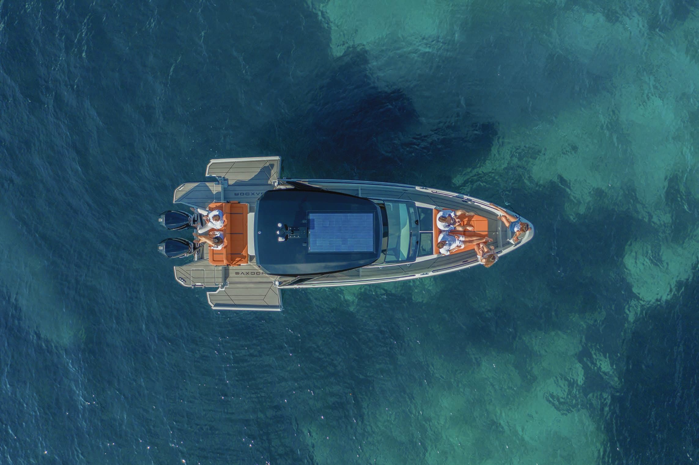 Saxdor 320 GTO - aerial | Drivas Yachts