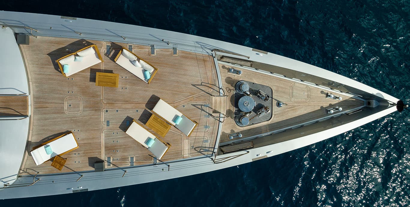 FALCO MOSCATA - aerial | Drivas Yachts