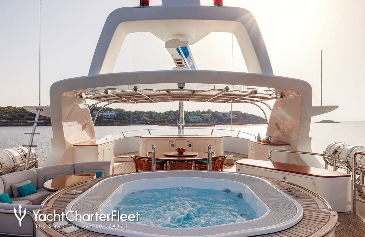 Motor yacht JUSTA DELIA 44.2m by Benetti — deck