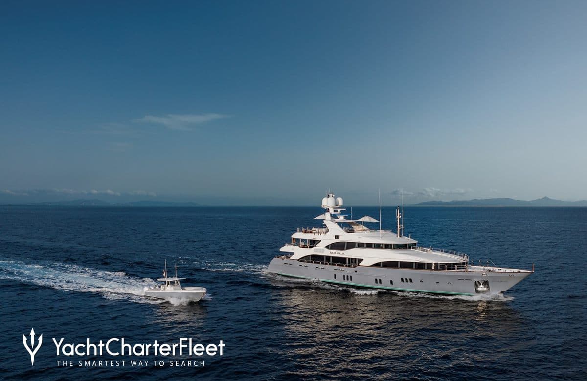 Motor yacht JUSTA DELIA 44.2m by Benetti — underway