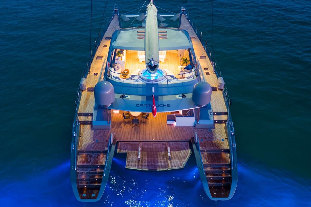 CARTOUCHE - aerial | Drivas Yachts