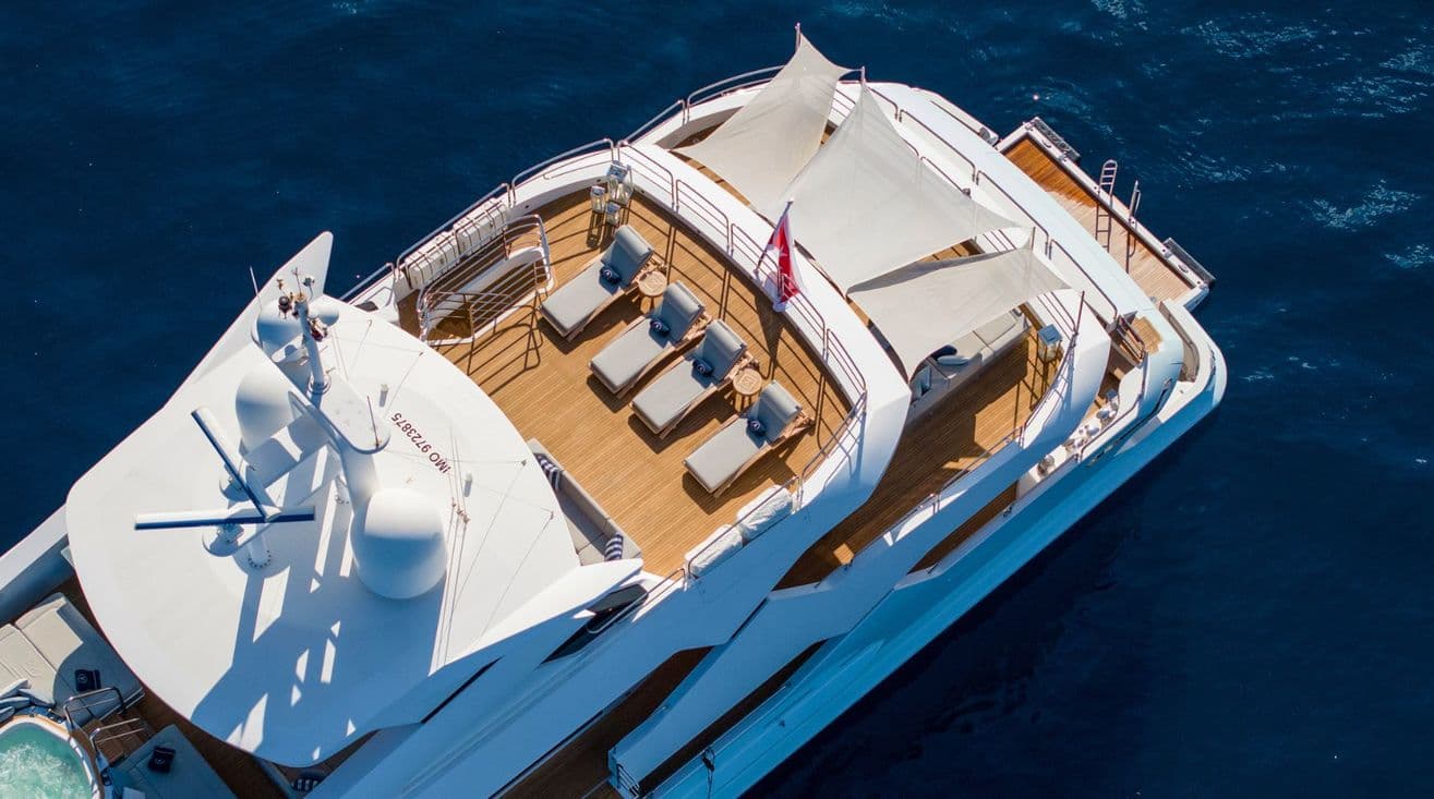 ARADOS - aerial | Drivas Yachts