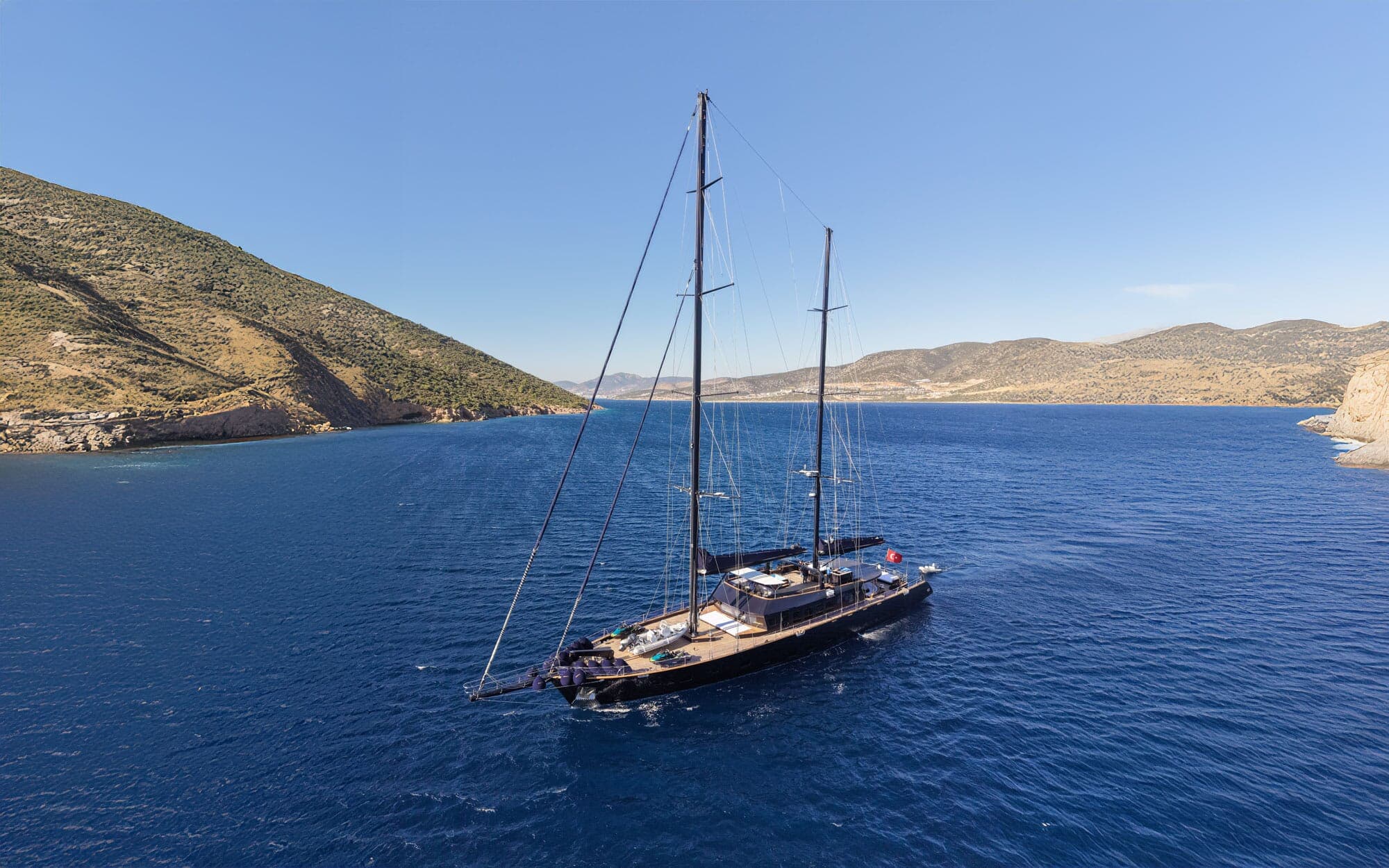 OGUZ KHAN - aerial | Drivas Yachts