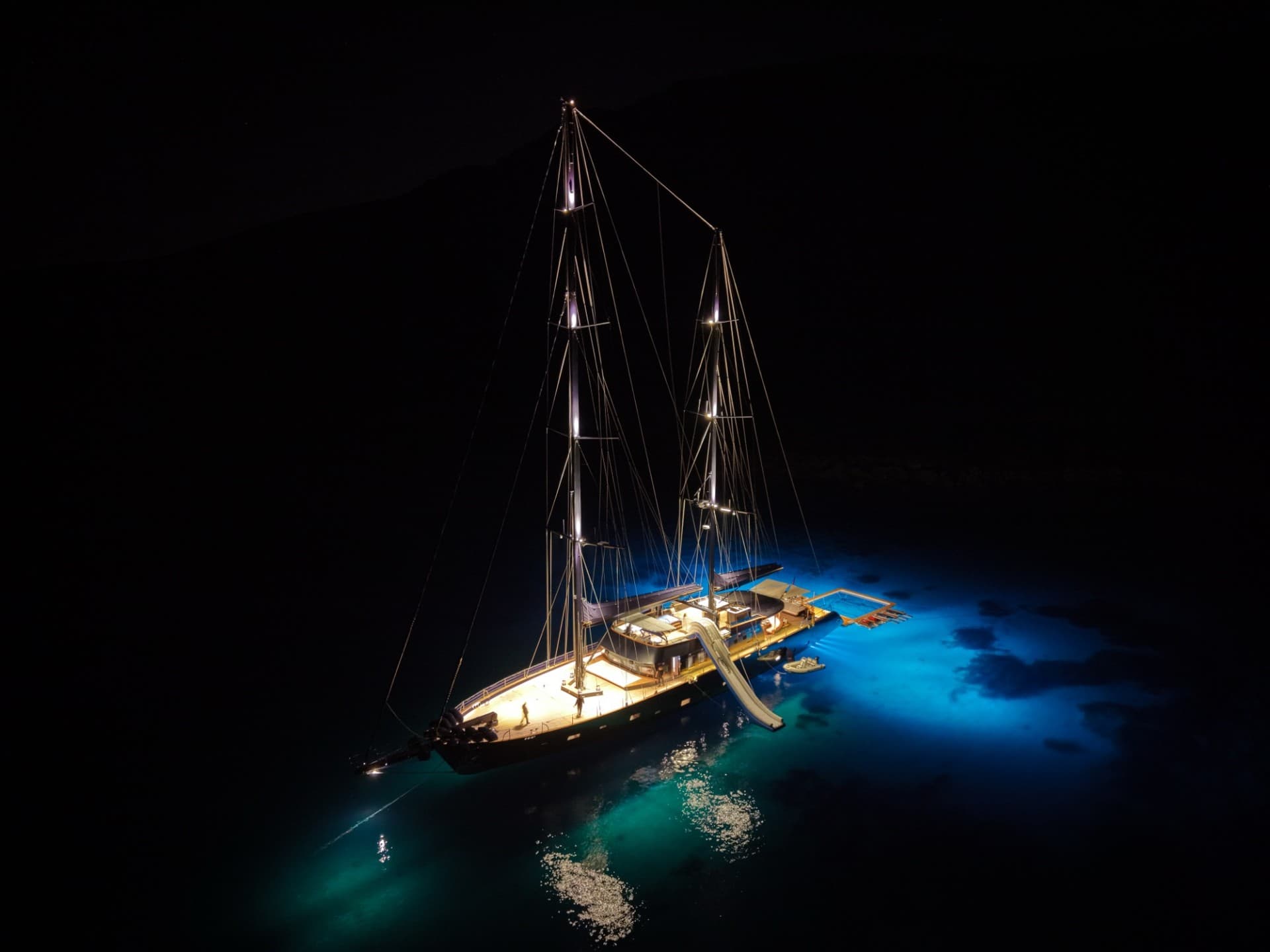 OGUZ KHAN - aerial | Drivas Yachts