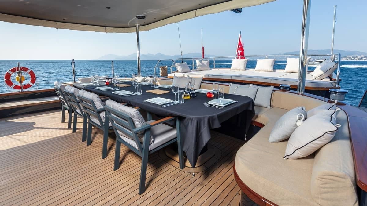 Miti One - deck aft | Drivas Yachts