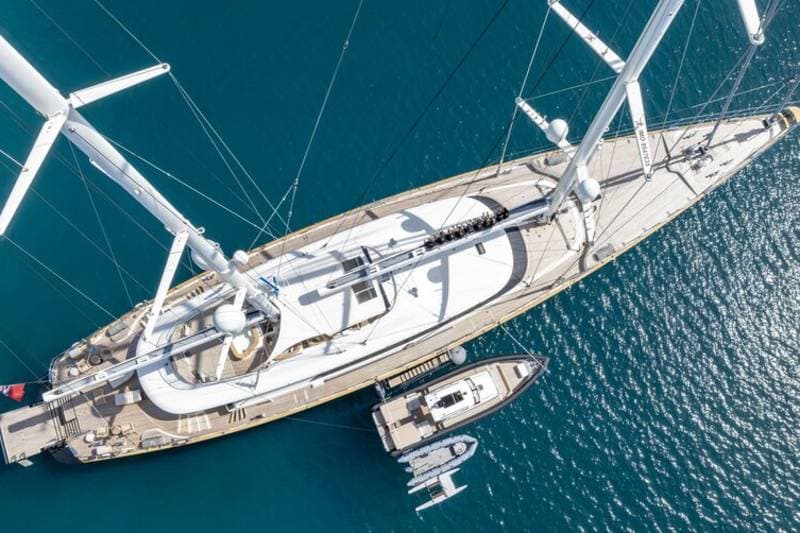 ASAHI - aerial | Drivas Yachts