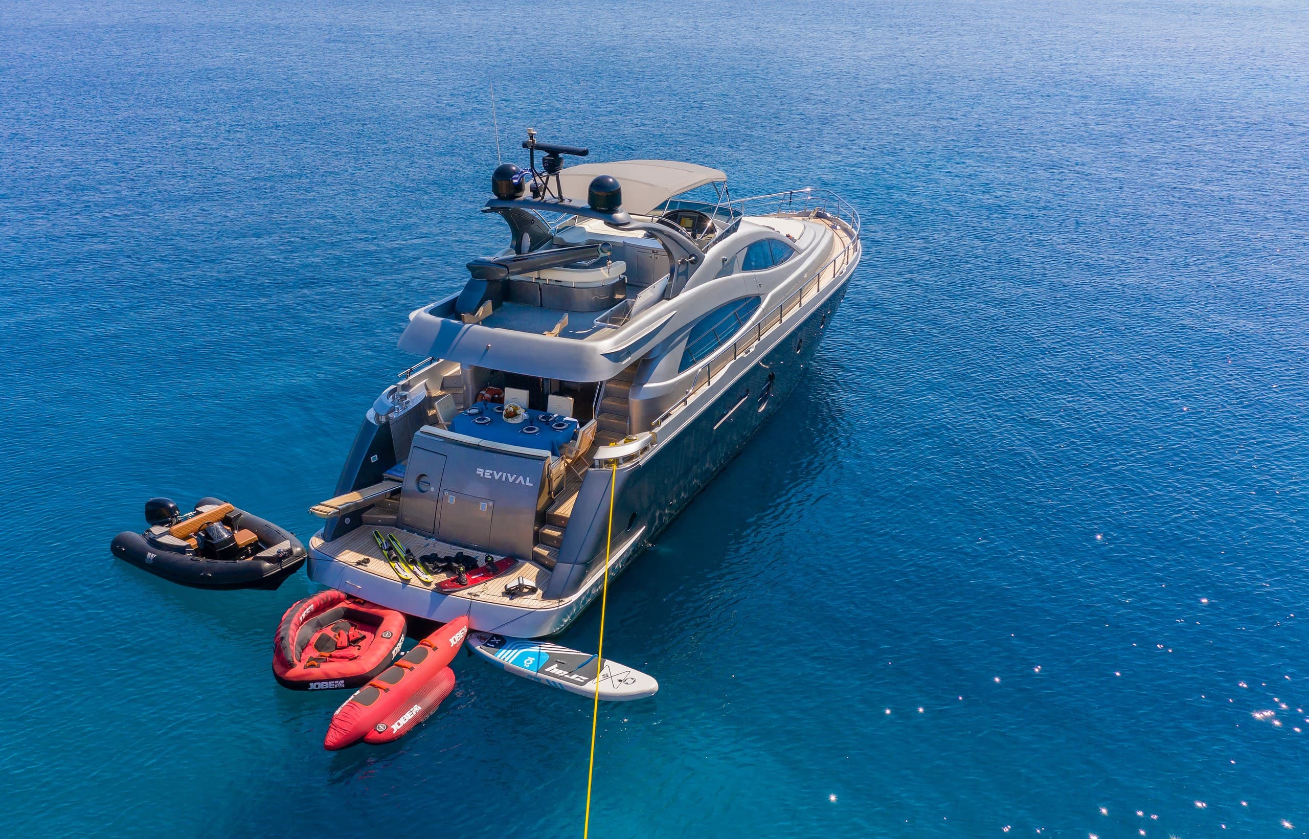Motor yacht Revival 20.5m by Aicon S.P.A. Yachts — aerial view