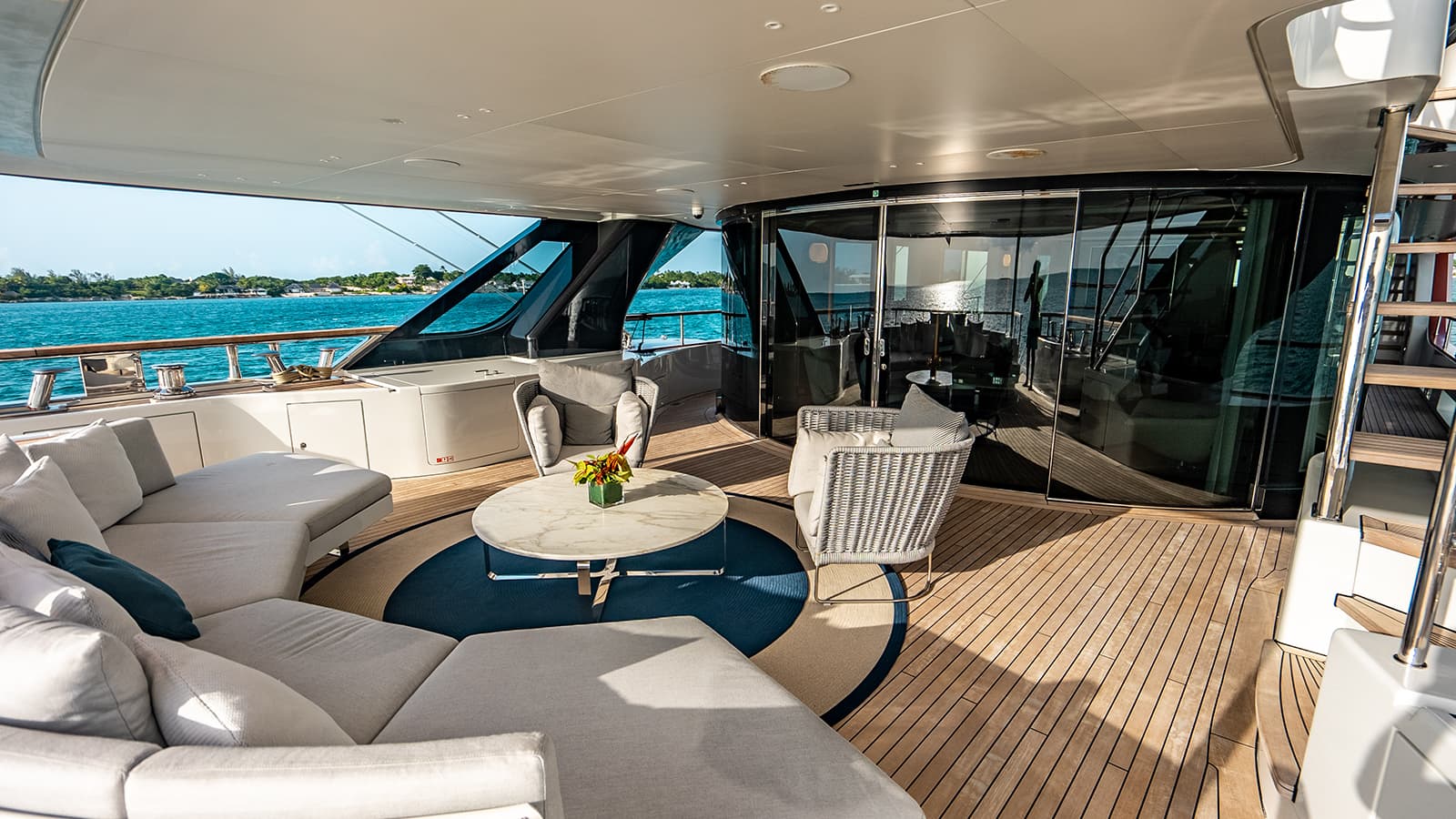 KOJU - deck aft | Drivas Yachts