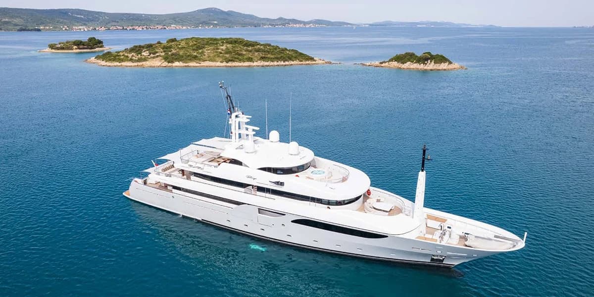 Taleya - aerial | Drivas Yachts