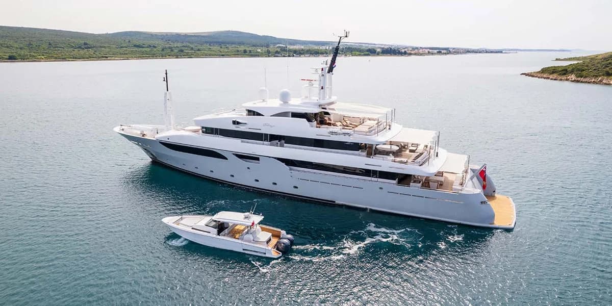 Taleya - aerial | Drivas Yachts
