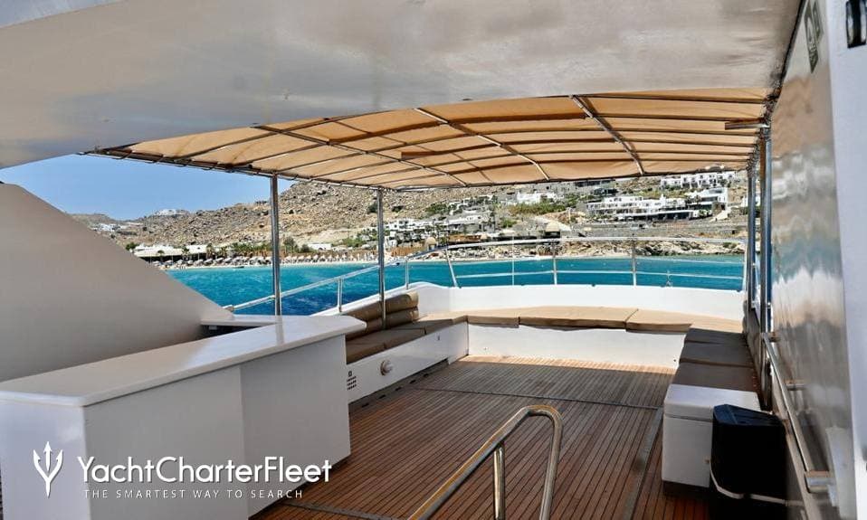 Motor yacht LADY MIRTO 27m by Tecnomar — deck