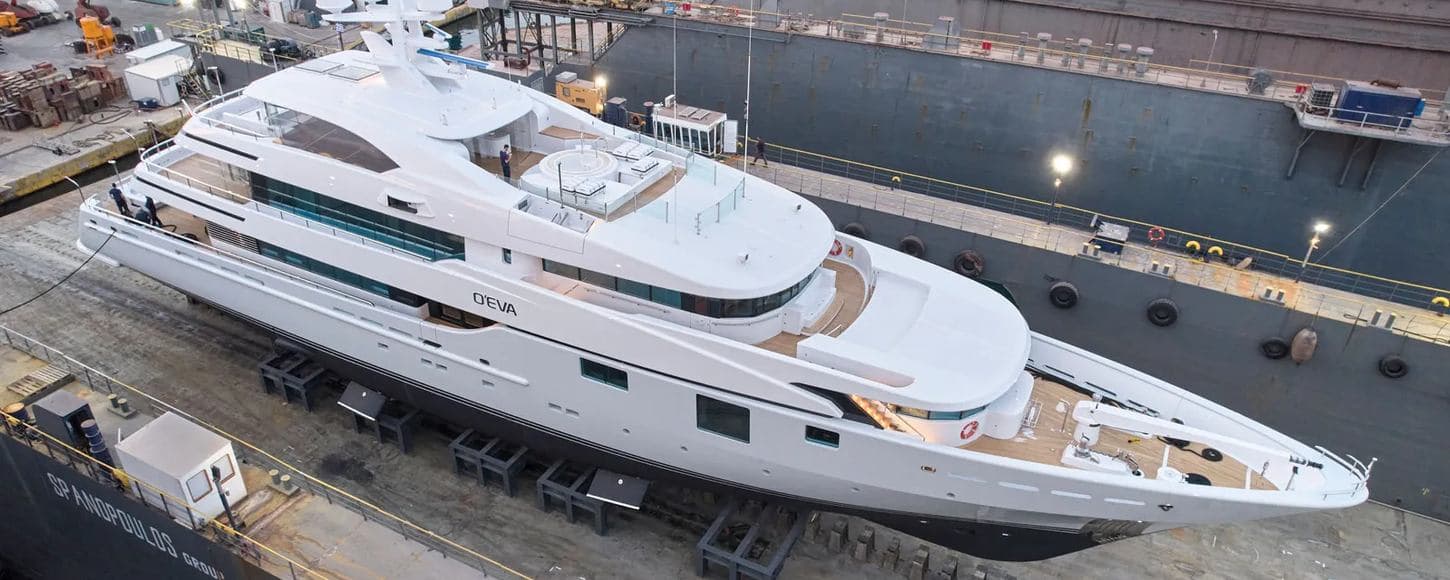 O'EVA - aerial | Drivas Yachts