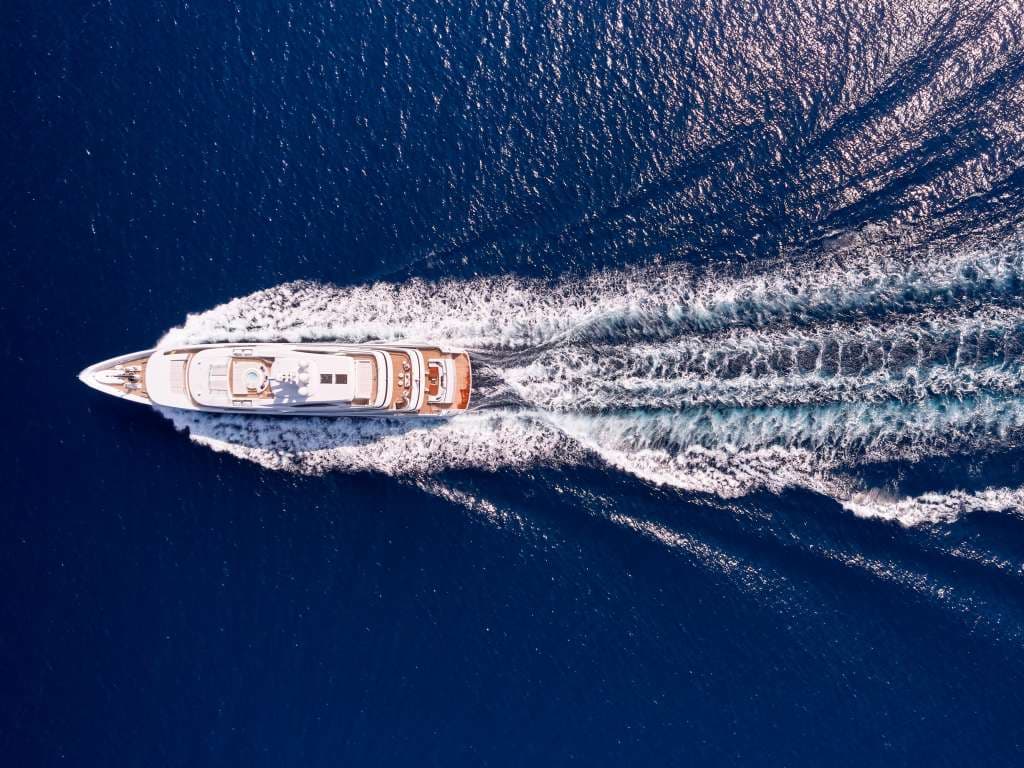 O'EVA - aerial | Drivas Yachts