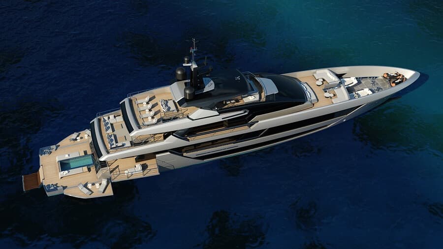 MENANGIO X - aerial | Drivas Yachts
