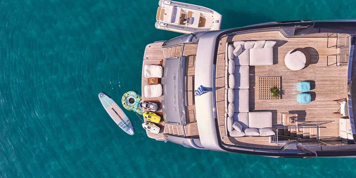 MENANGIO X - aerial | Drivas Yachts