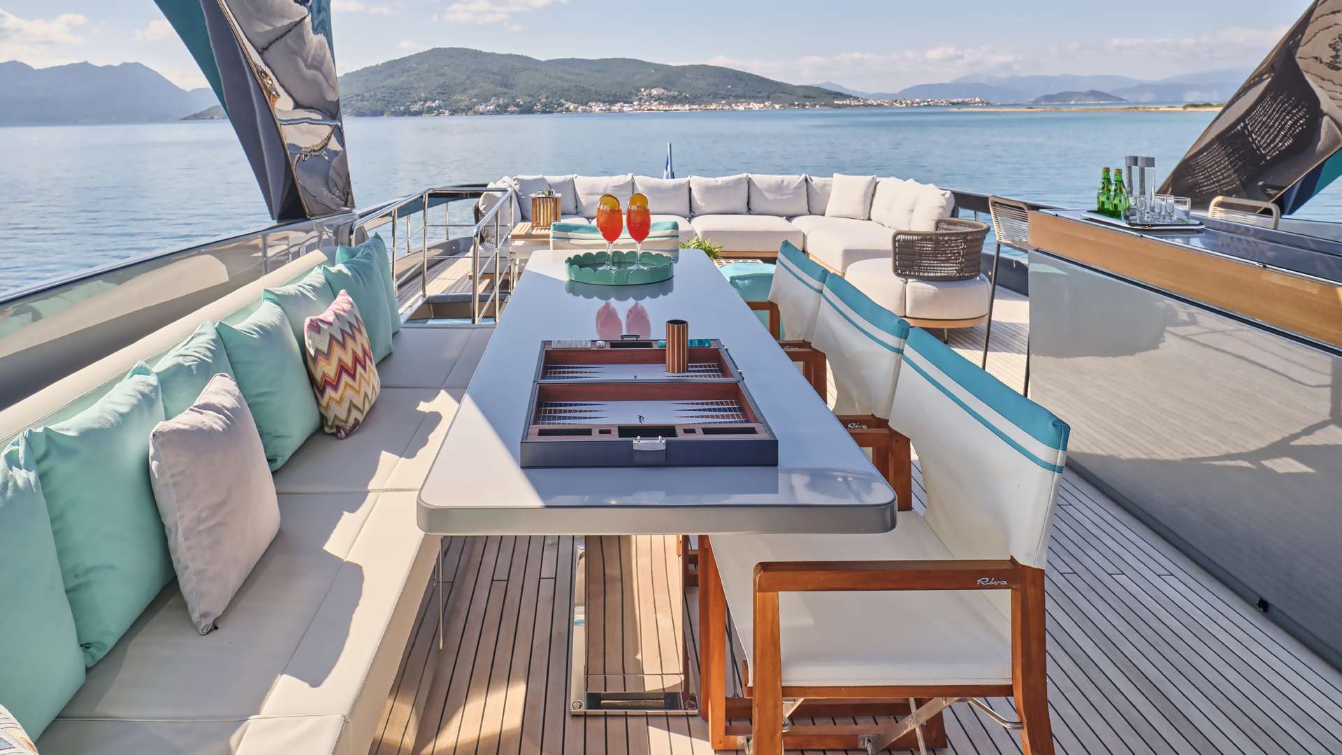 MENANGIO X - deck aft | Drivas Yachts