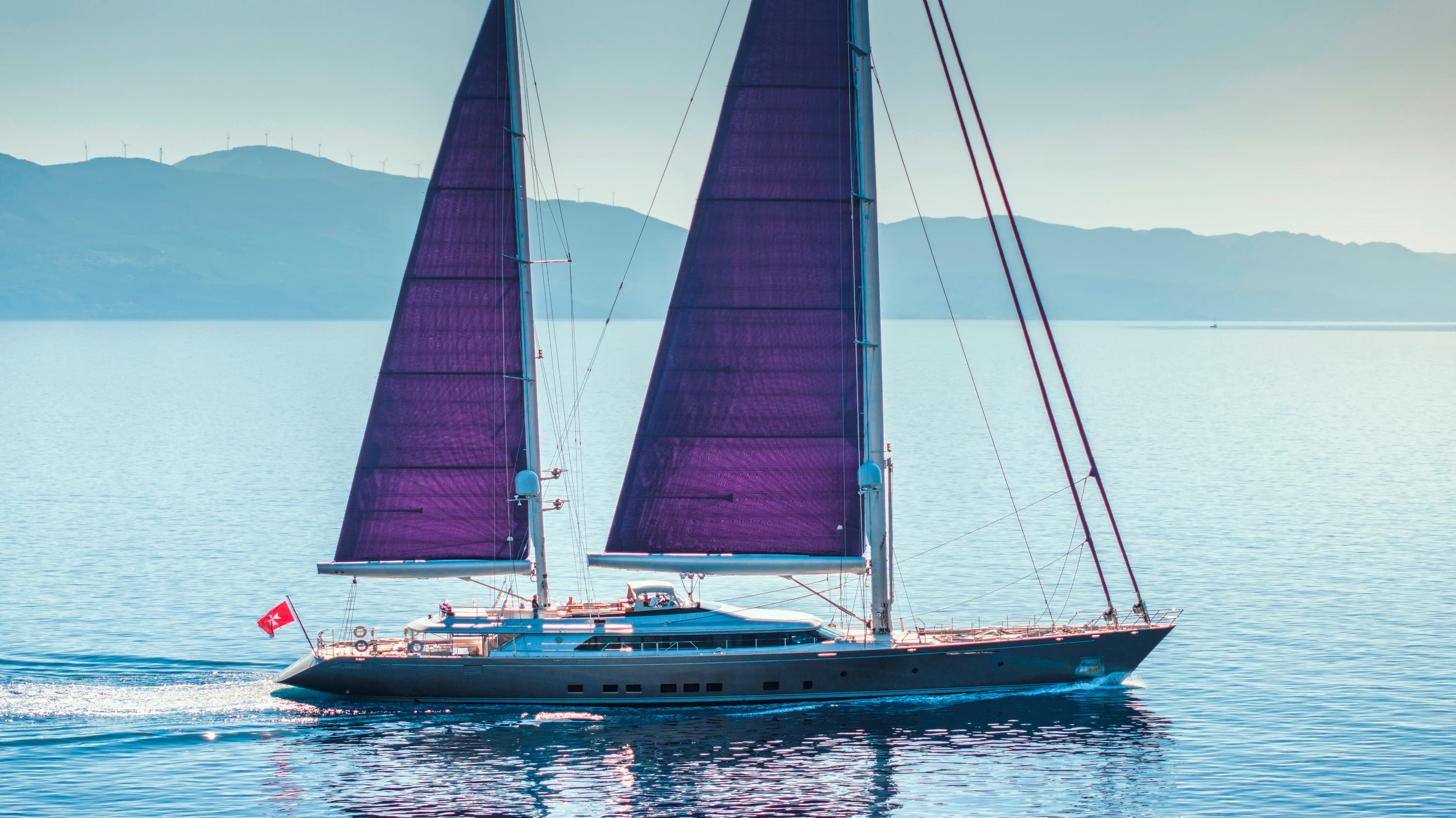 Sailing yacht BARACUDA VALLETTA 50m by Perini Navi — photo 2