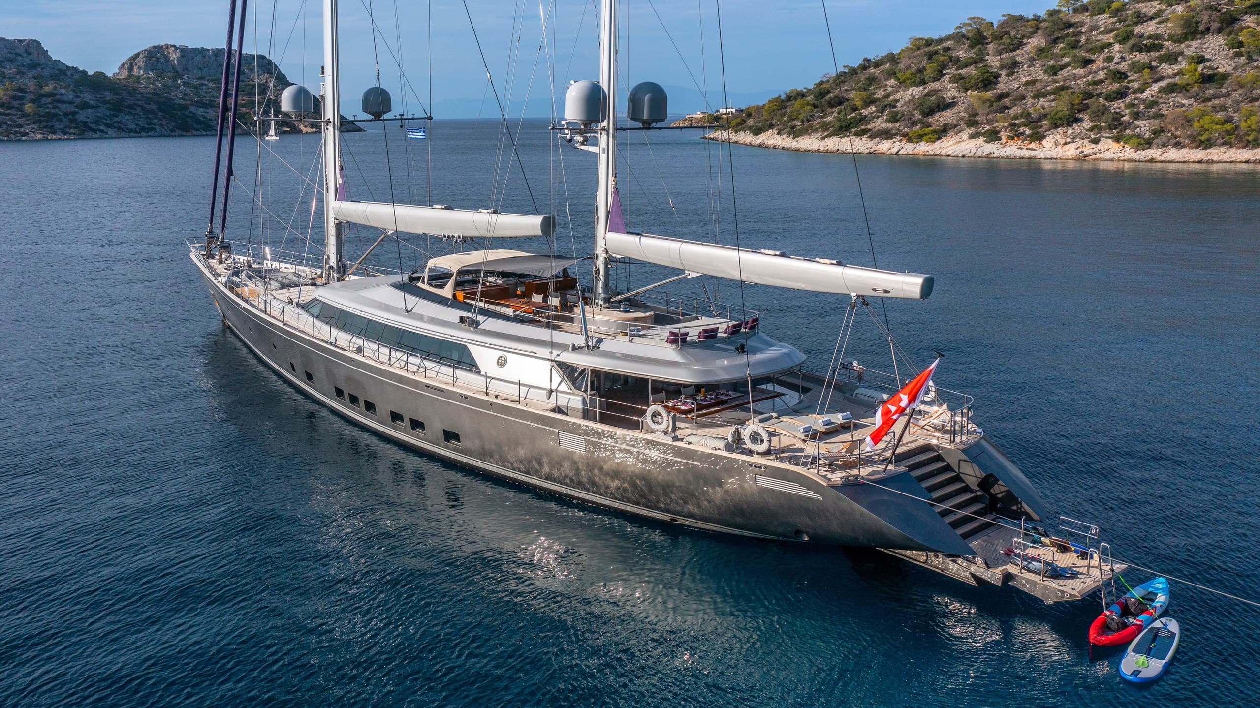 Sailing yacht BARACUDA VALLETTA 50m by Perini Navi — photo 6