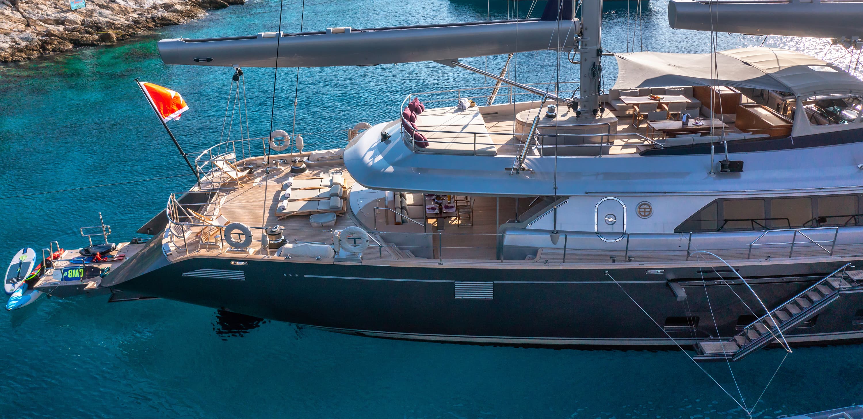 Sailing yacht BARACUDA VALLETTA 50m by Perini Navi — photo 7