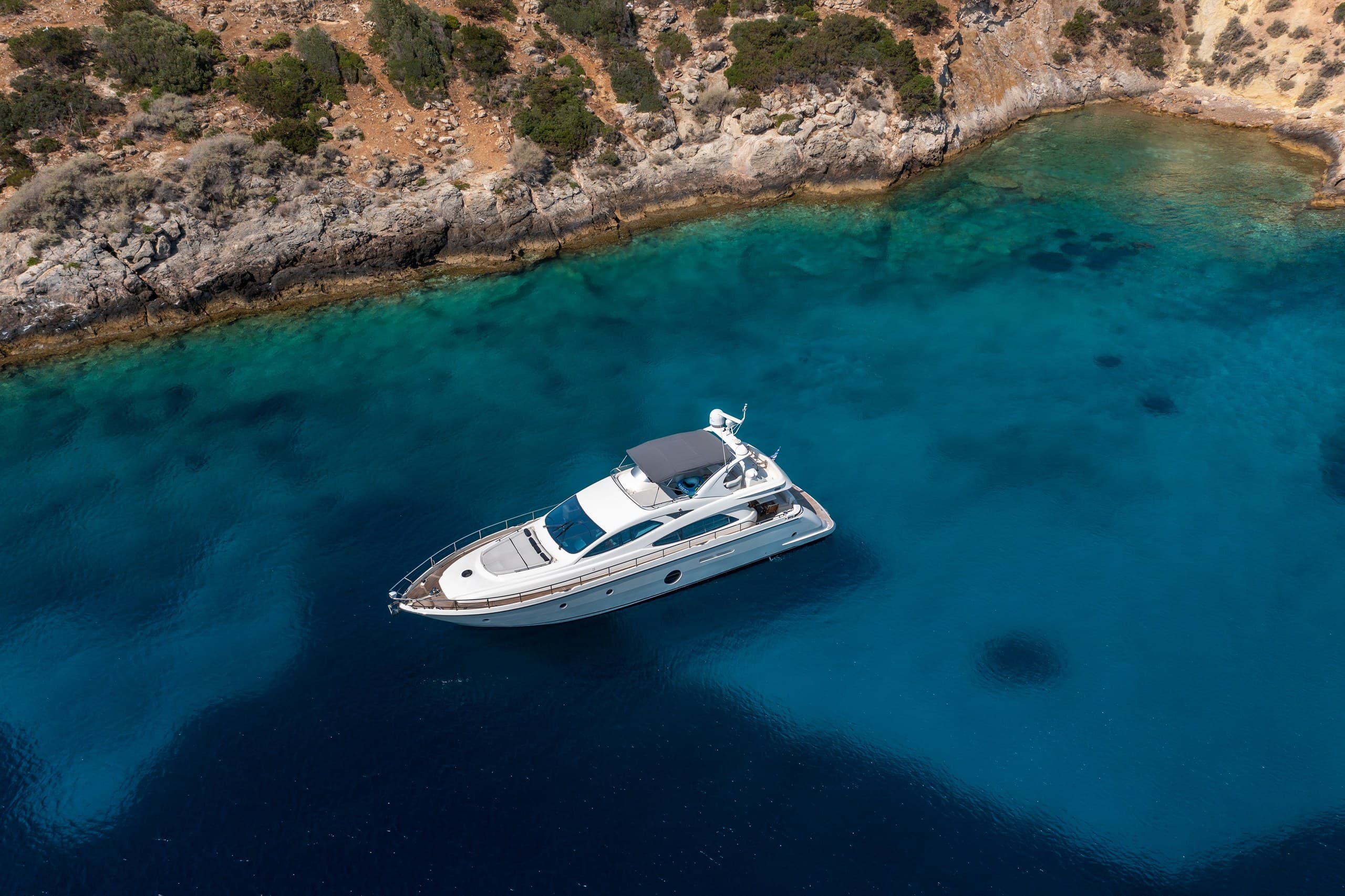 Motor yacht George V 20.51m by Aicon Yachts — aerial view