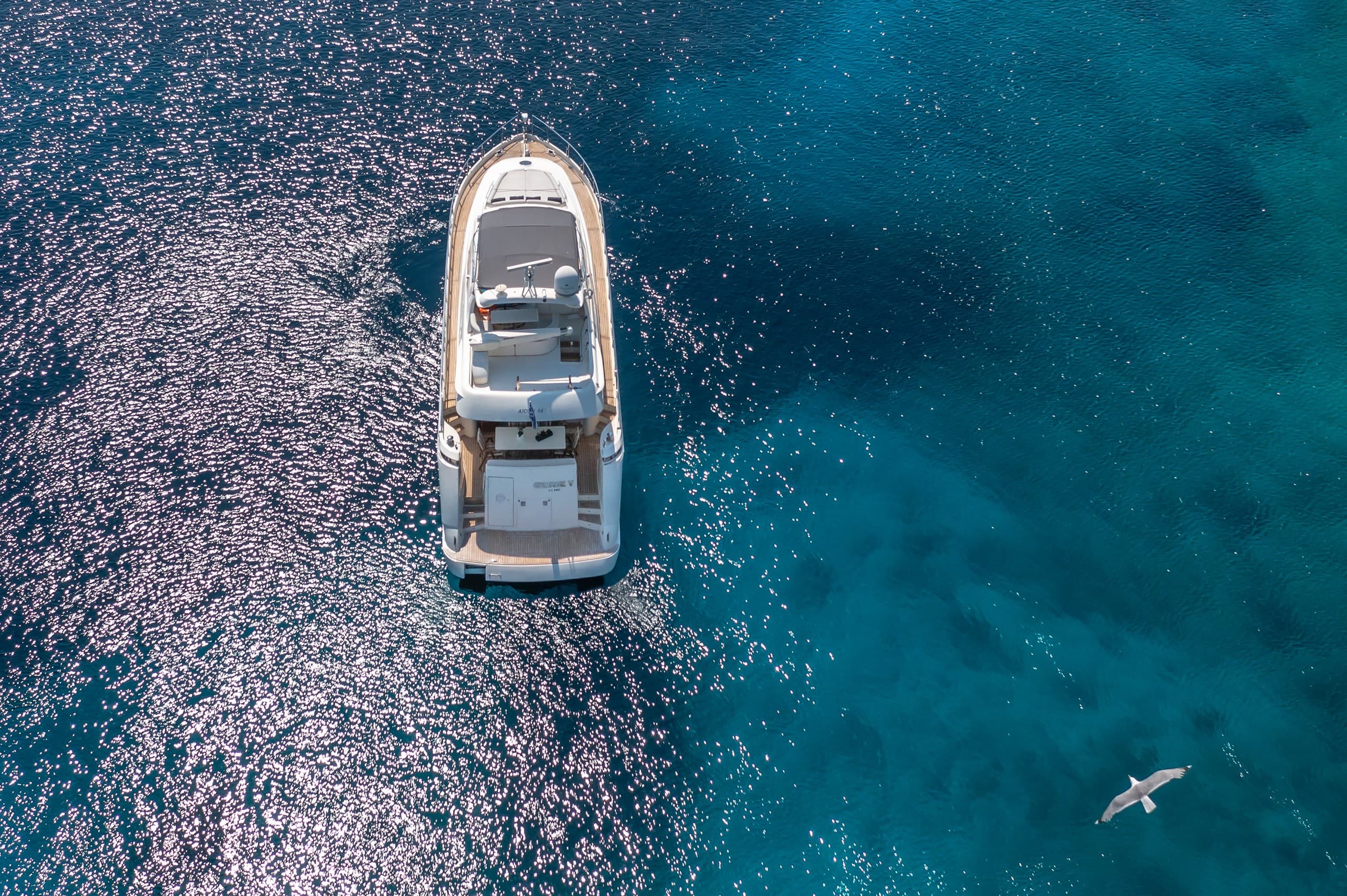 Motor yacht George V 20.51m by Aicon Yachts — aerial view