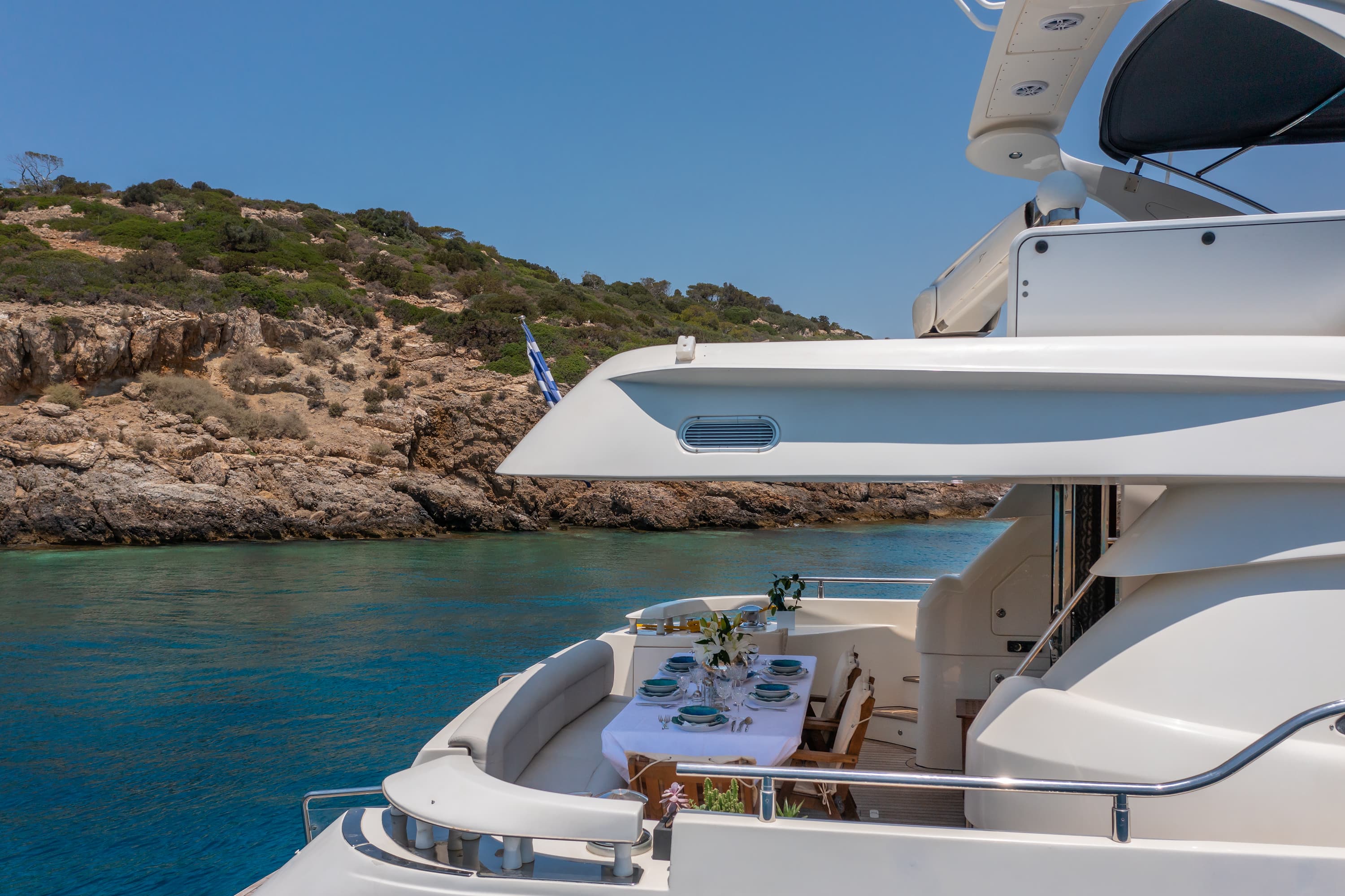 Motor yacht George V 20.51m by Aicon Yachts — aft deck