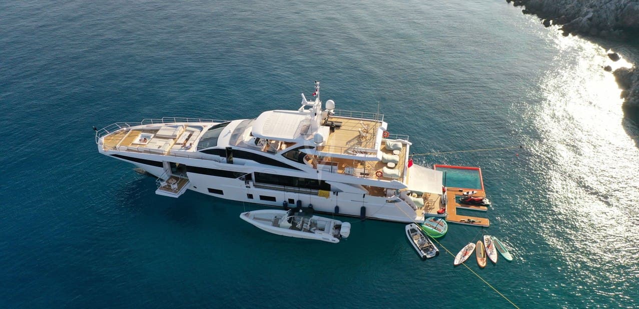 LOVE T - aerial | Drivas Yachts