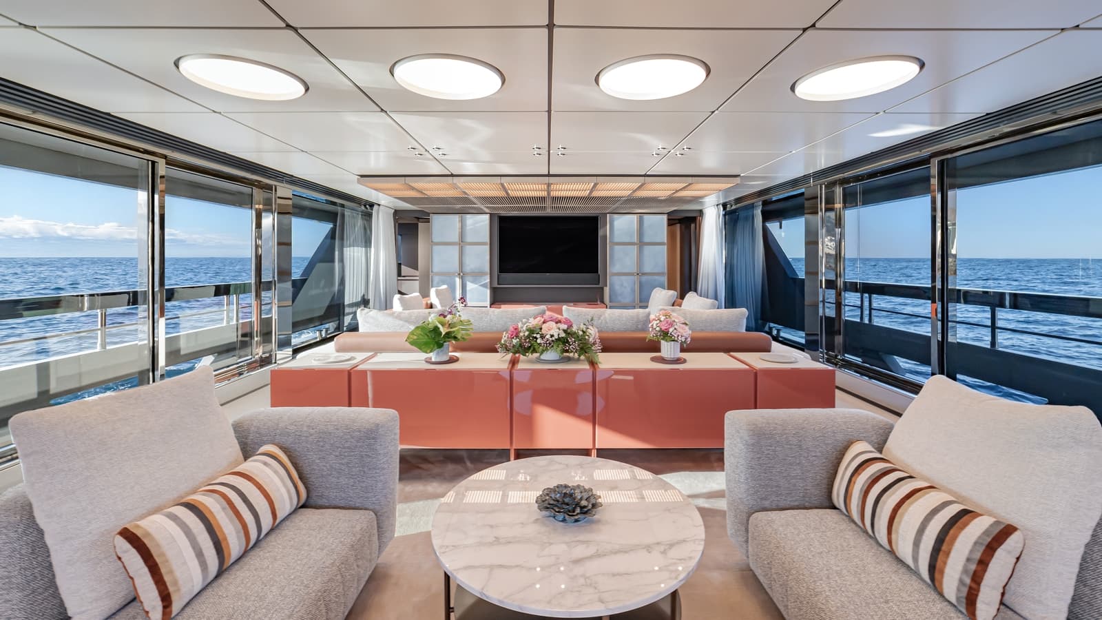 OCEAN ANGEL - saloon upper | Drivas Yachts