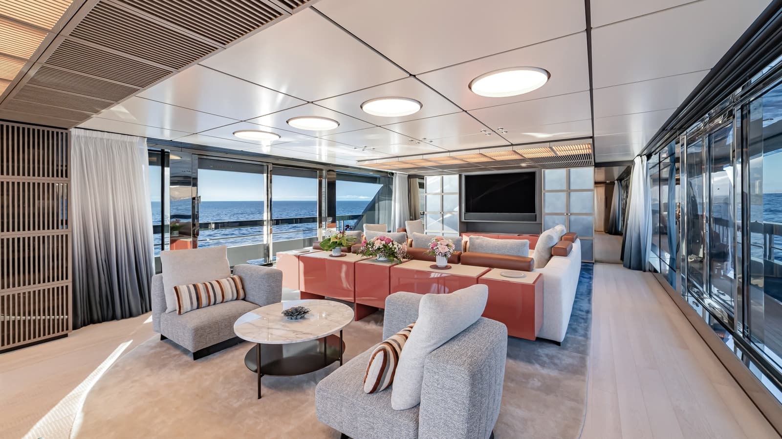 OCEAN ANGEL - saloon upper | Drivas Yachts