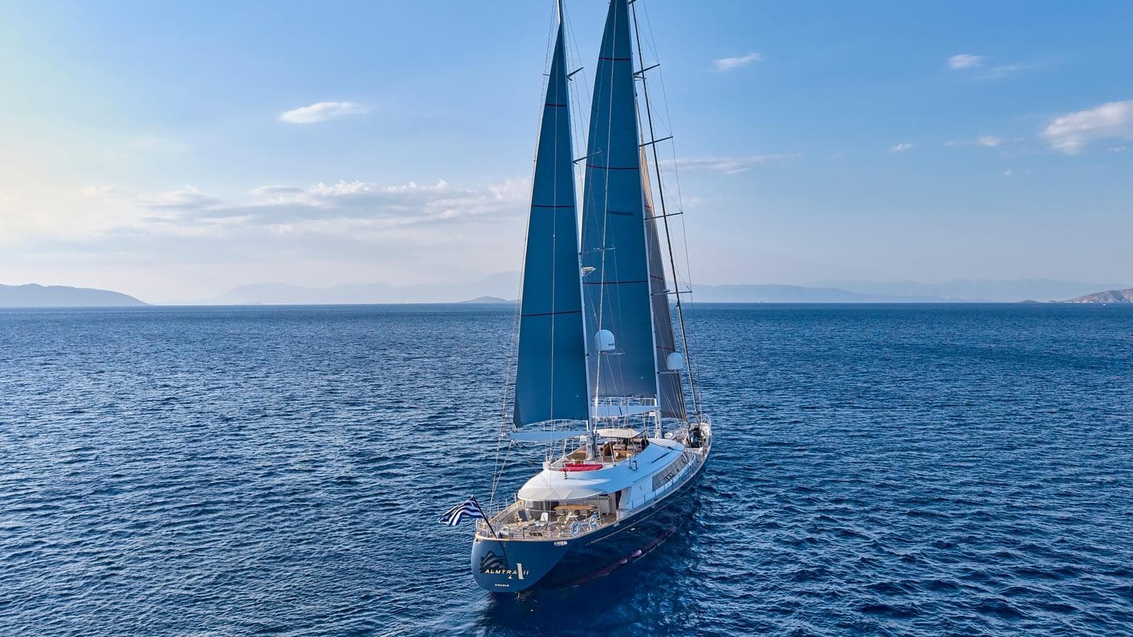 ALMYRA II - aerial | Drivas Yachts