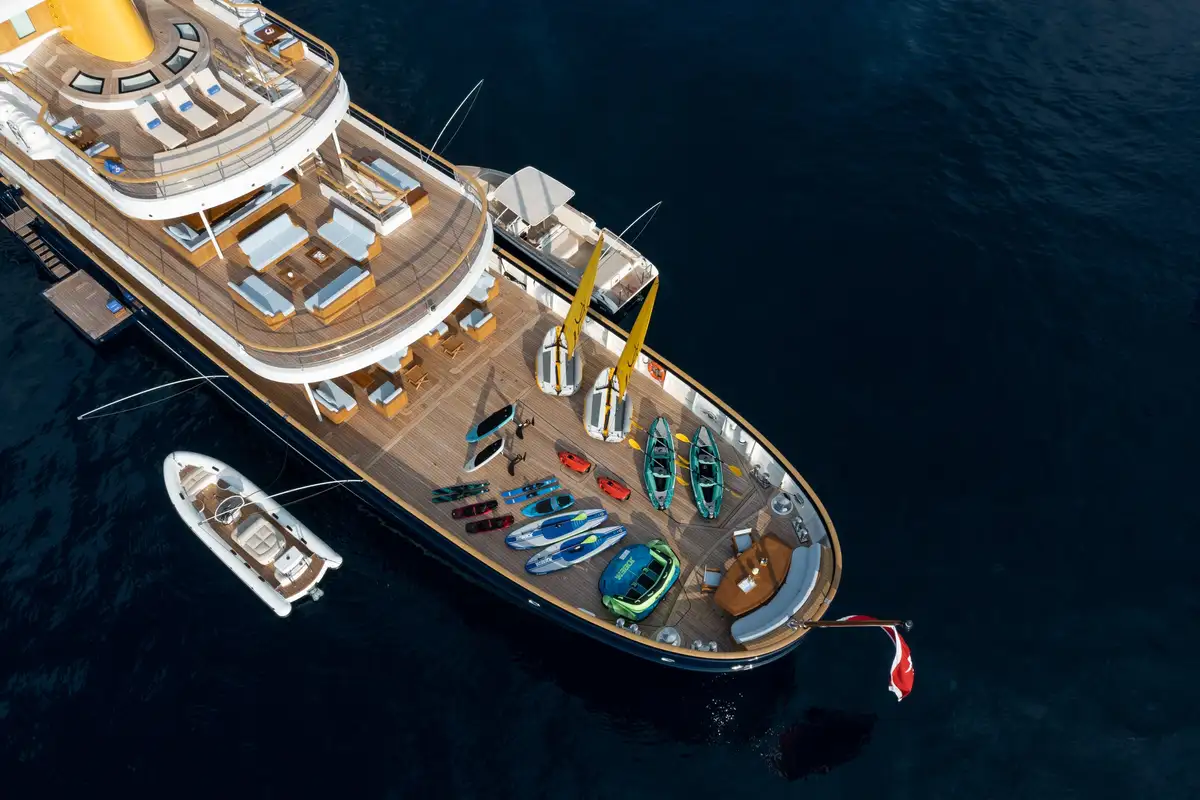 BLUE II - aerial | Drivas Yachts