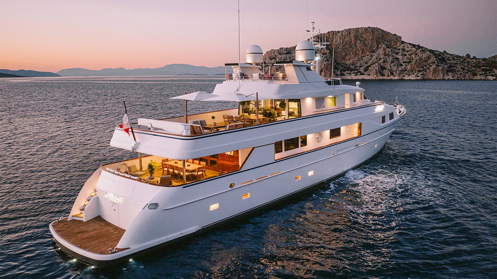 NATALIA V - ext stbd | Drivas Yachts
