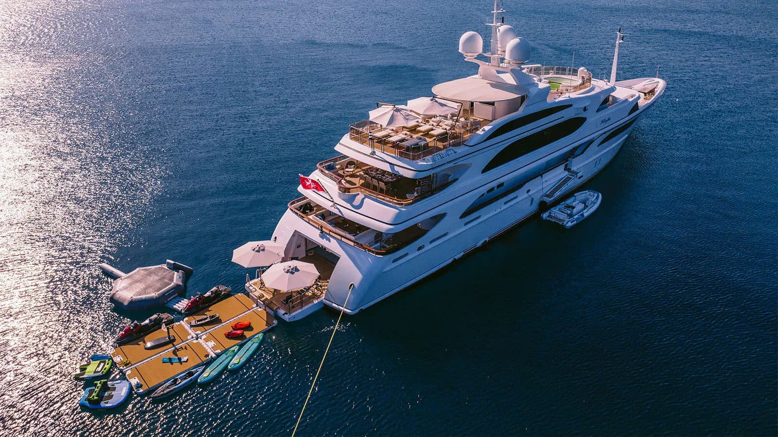 IDYLLIC - aerial | Drivas Yachts
