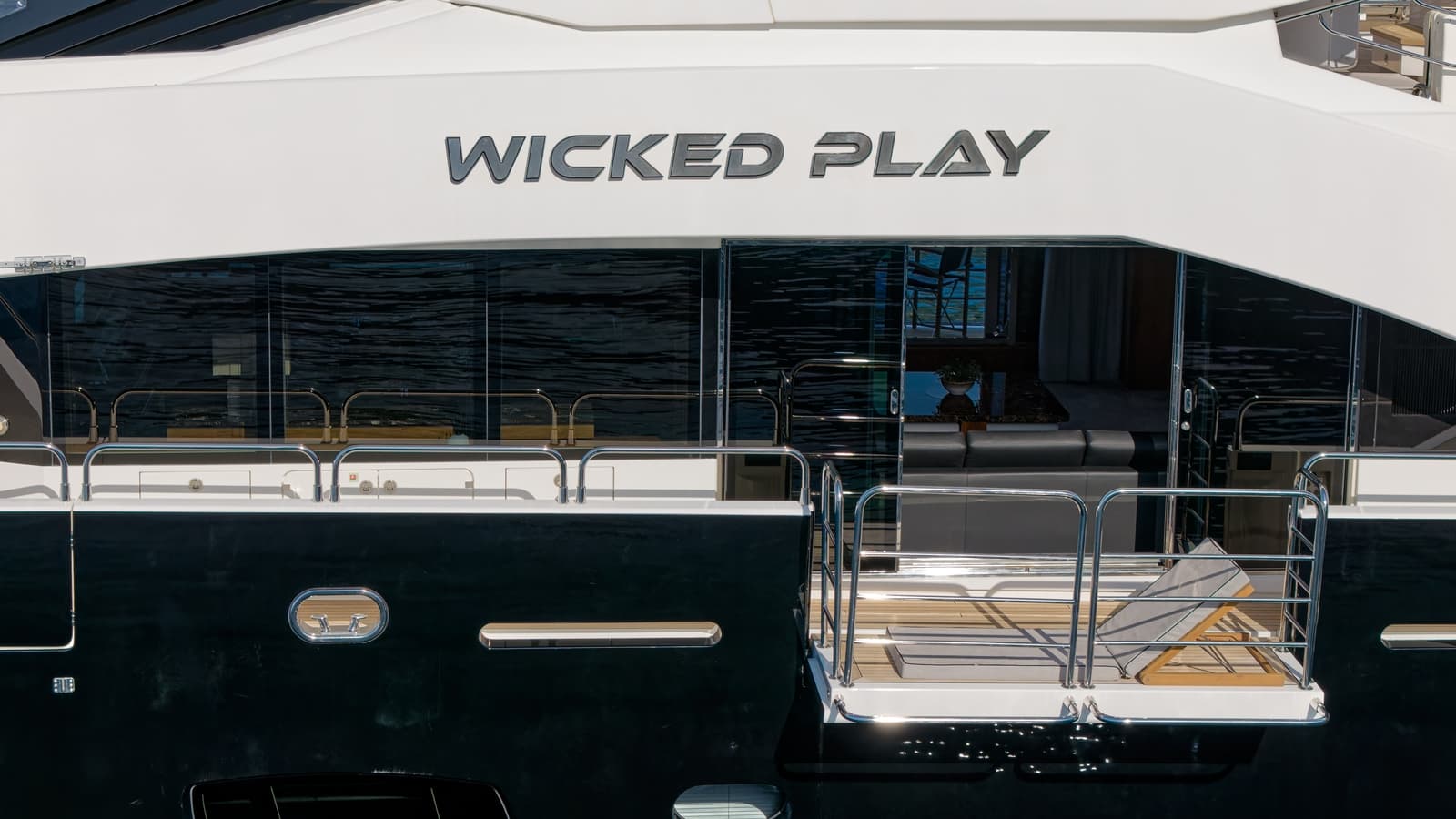 WICKED PLAY - deck aft | Drivas Yachts