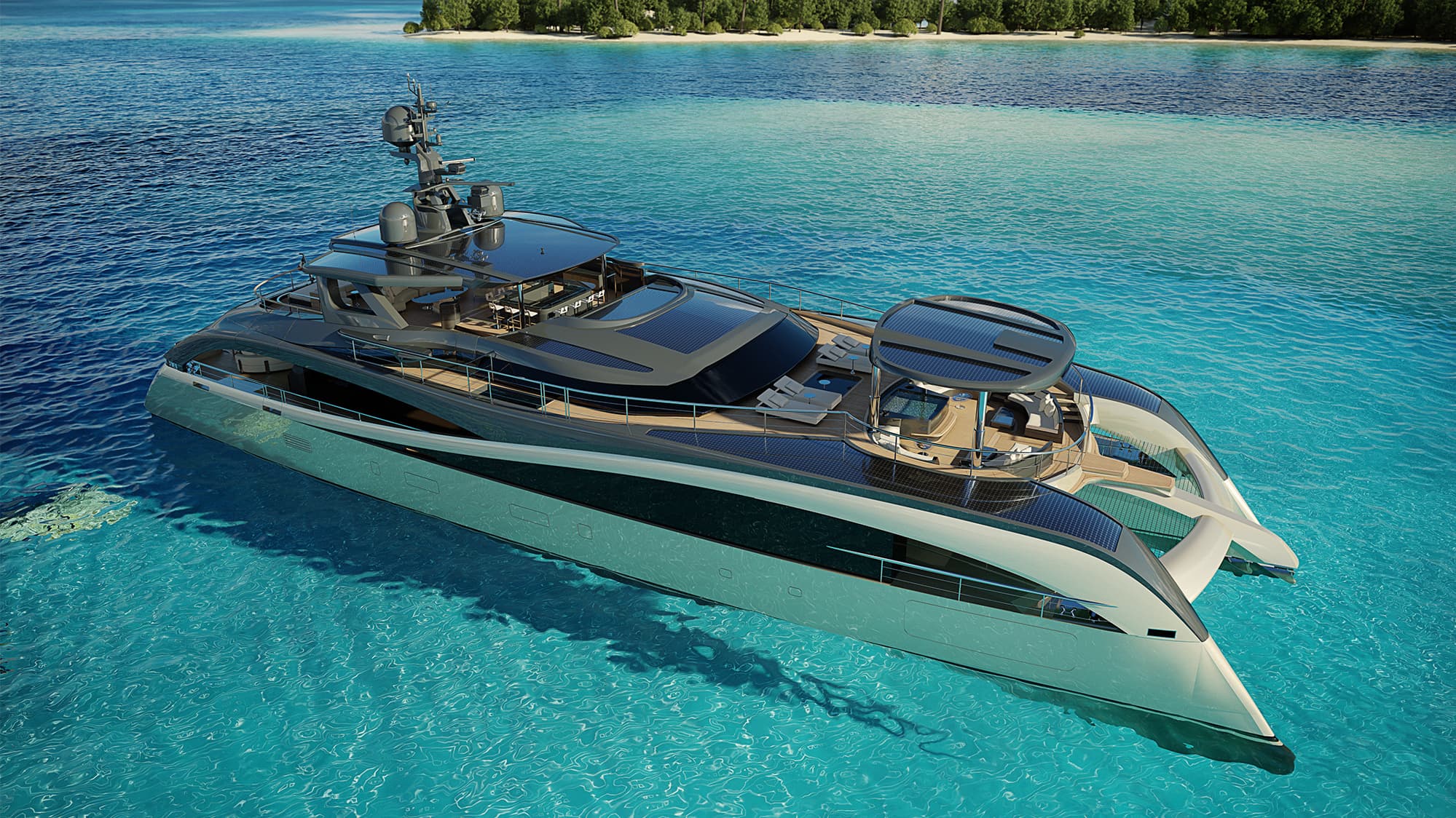 SEAWOLF X - aerial | Drivas Yachts