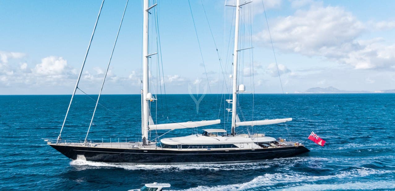 Sailing yacht ASAHI 56m by Perini Navi — underway