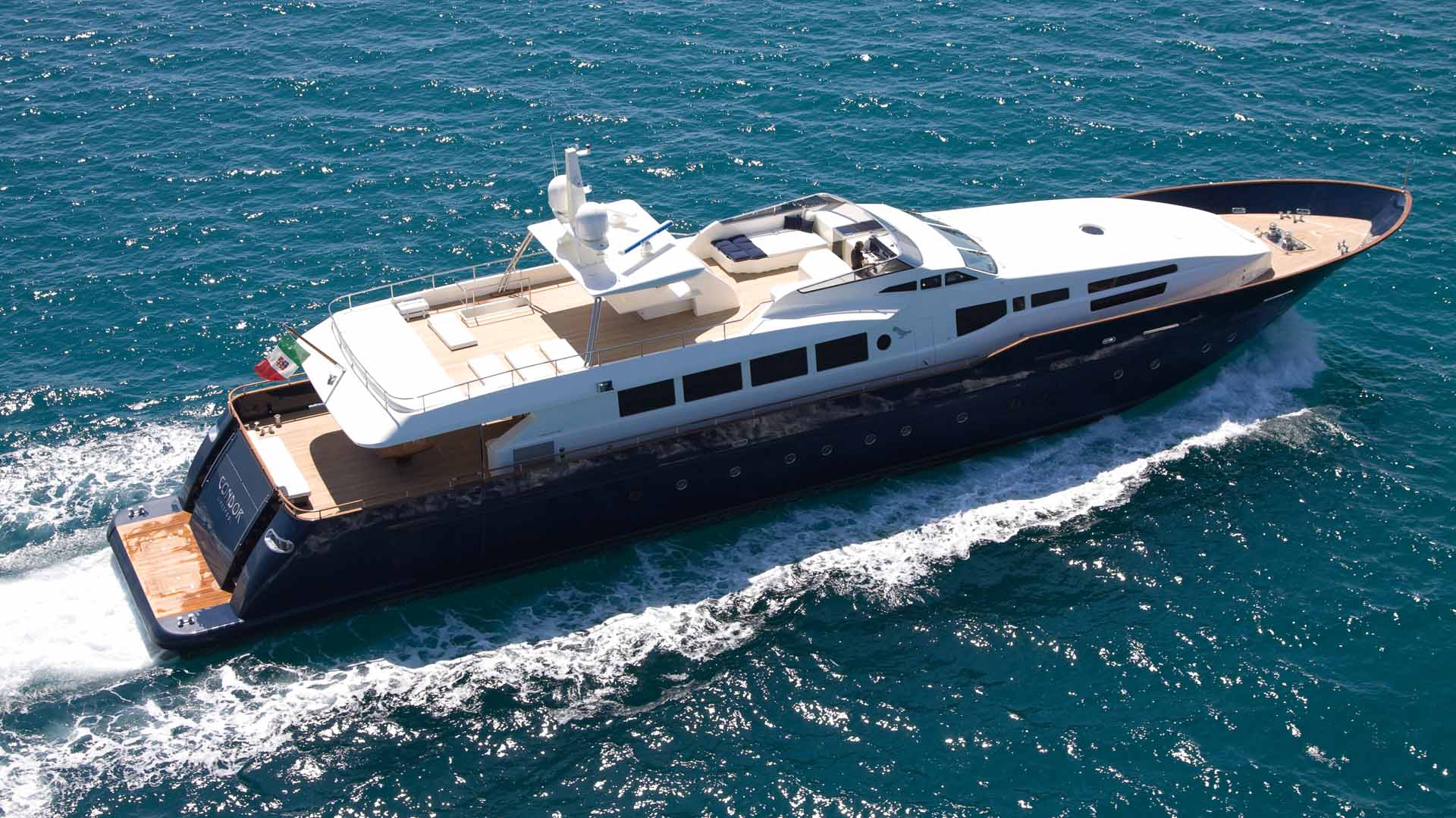 CONDOR A - aerial | Drivas Yachts