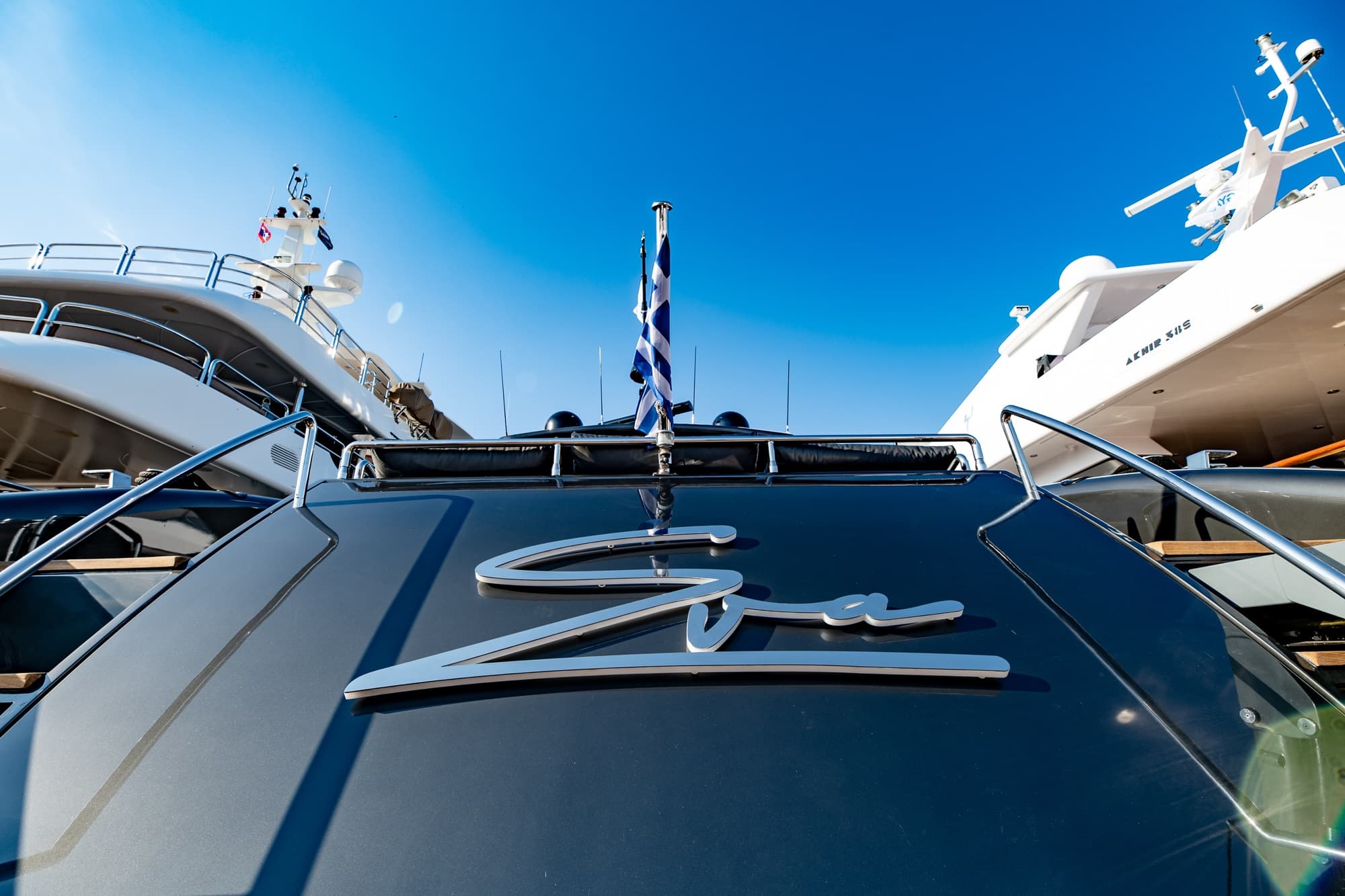 Motor yacht EVA 36.5m by Tecnomar — aft deck