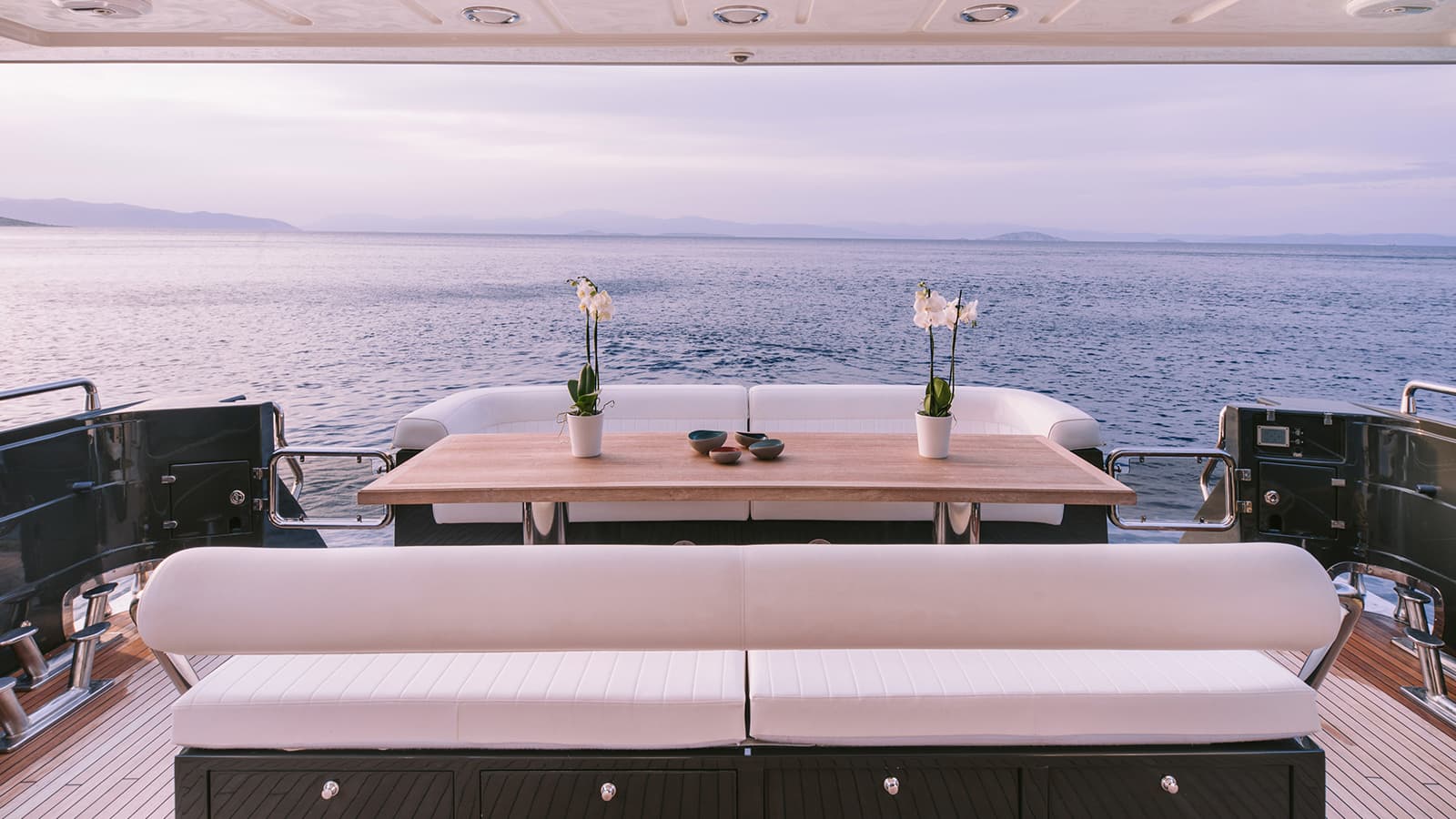 SEAS THE DAY - deck aft | Drivas Yachts