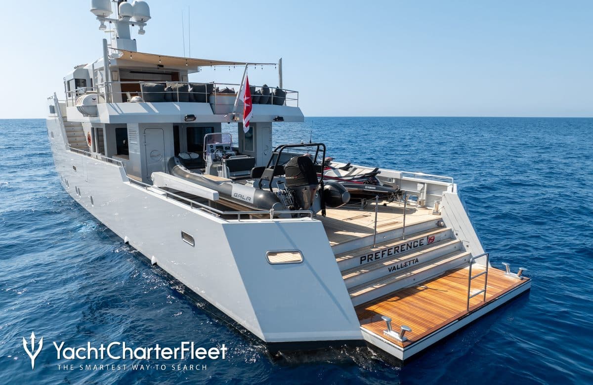 Motor yacht PREFERENCE 19 36m by Tansu — stern