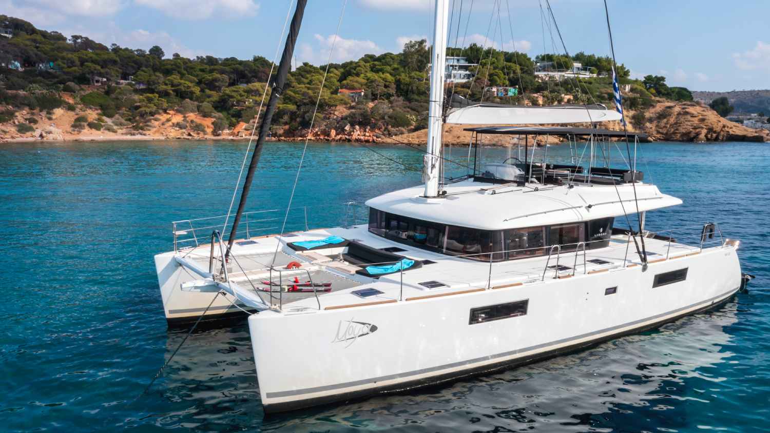 Moya - aerial | Drivas Yachts