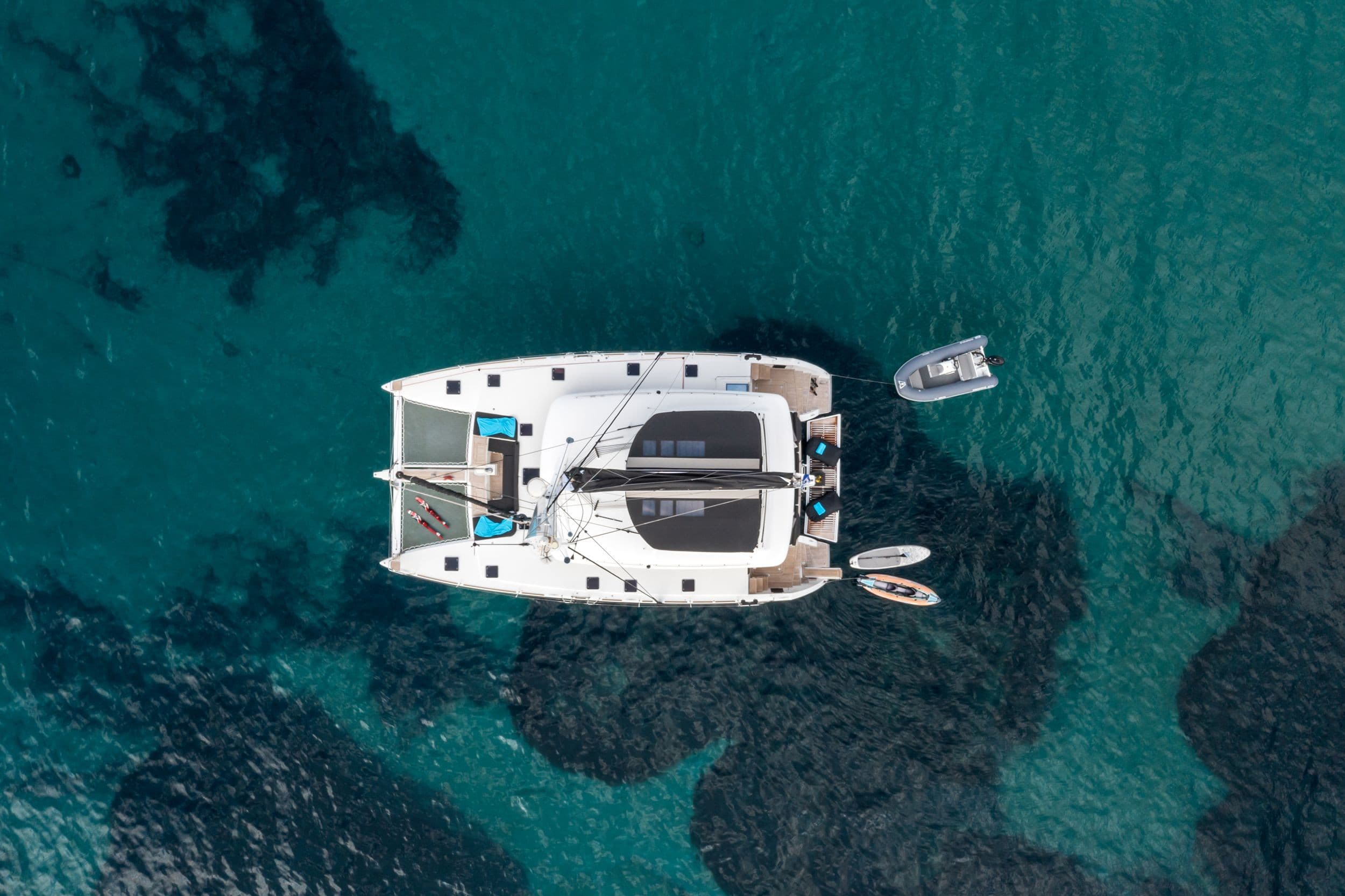 Moya - aerial | Drivas Yachts