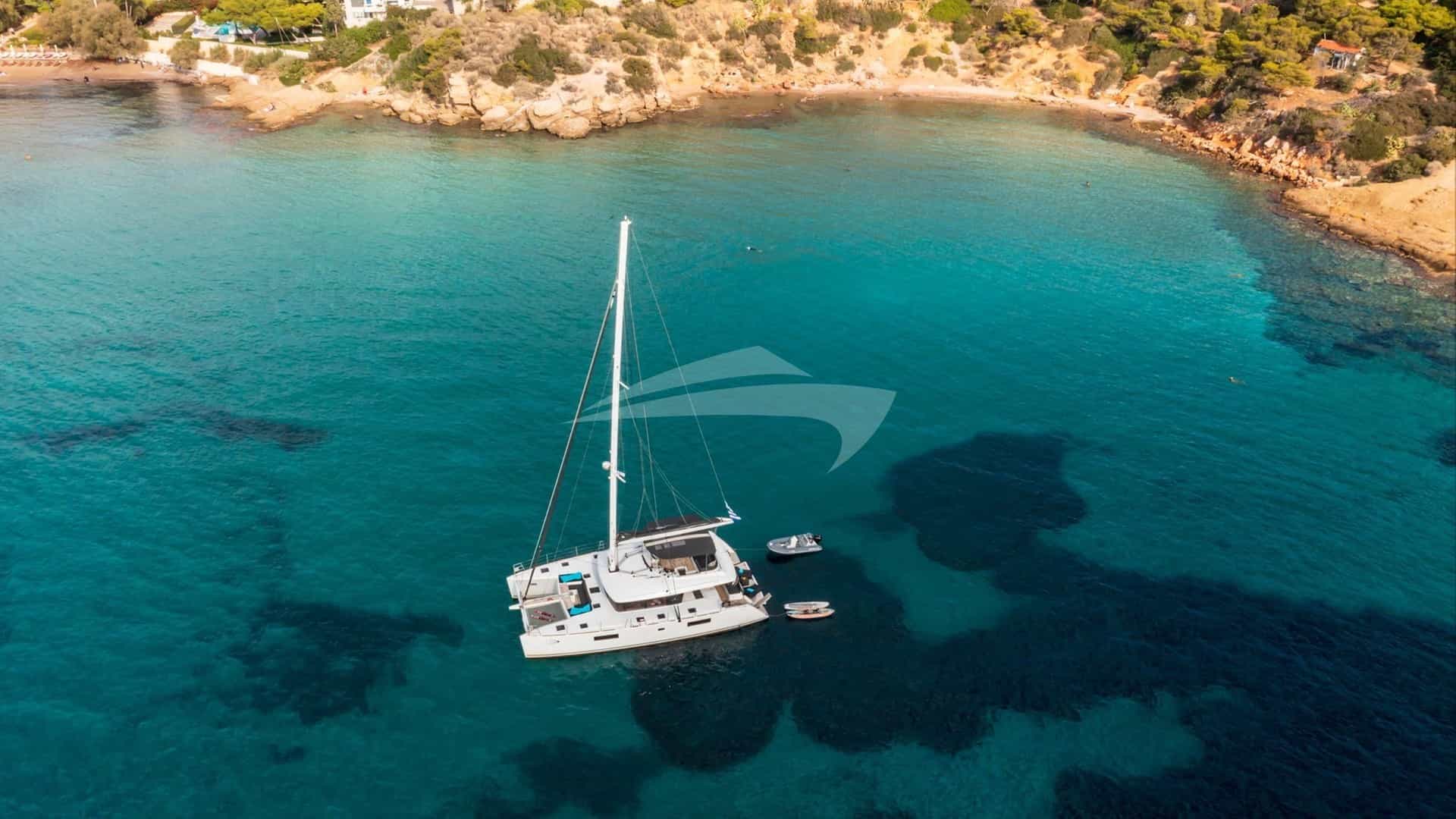 Moya - aerial | Drivas Yachts