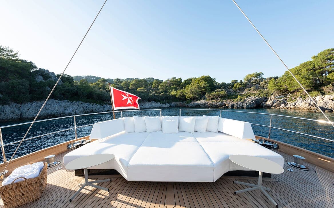 ATLANTIKA - deck aft | Drivas Yachts
