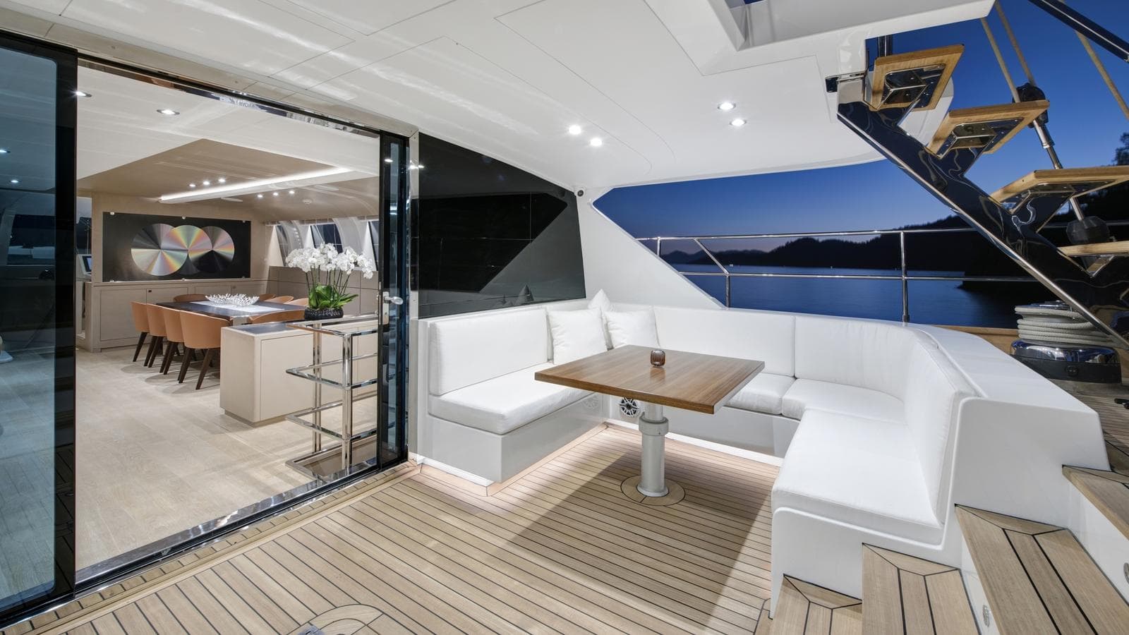 ATLANTIKA - deck aft | Drivas Yachts