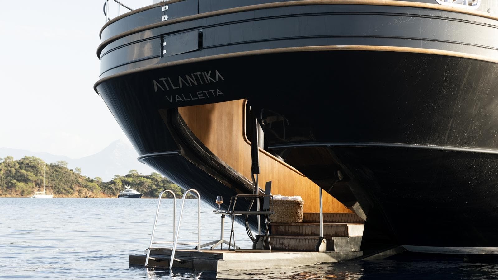 ATLANTIKA - swim platform | Drivas Yachts