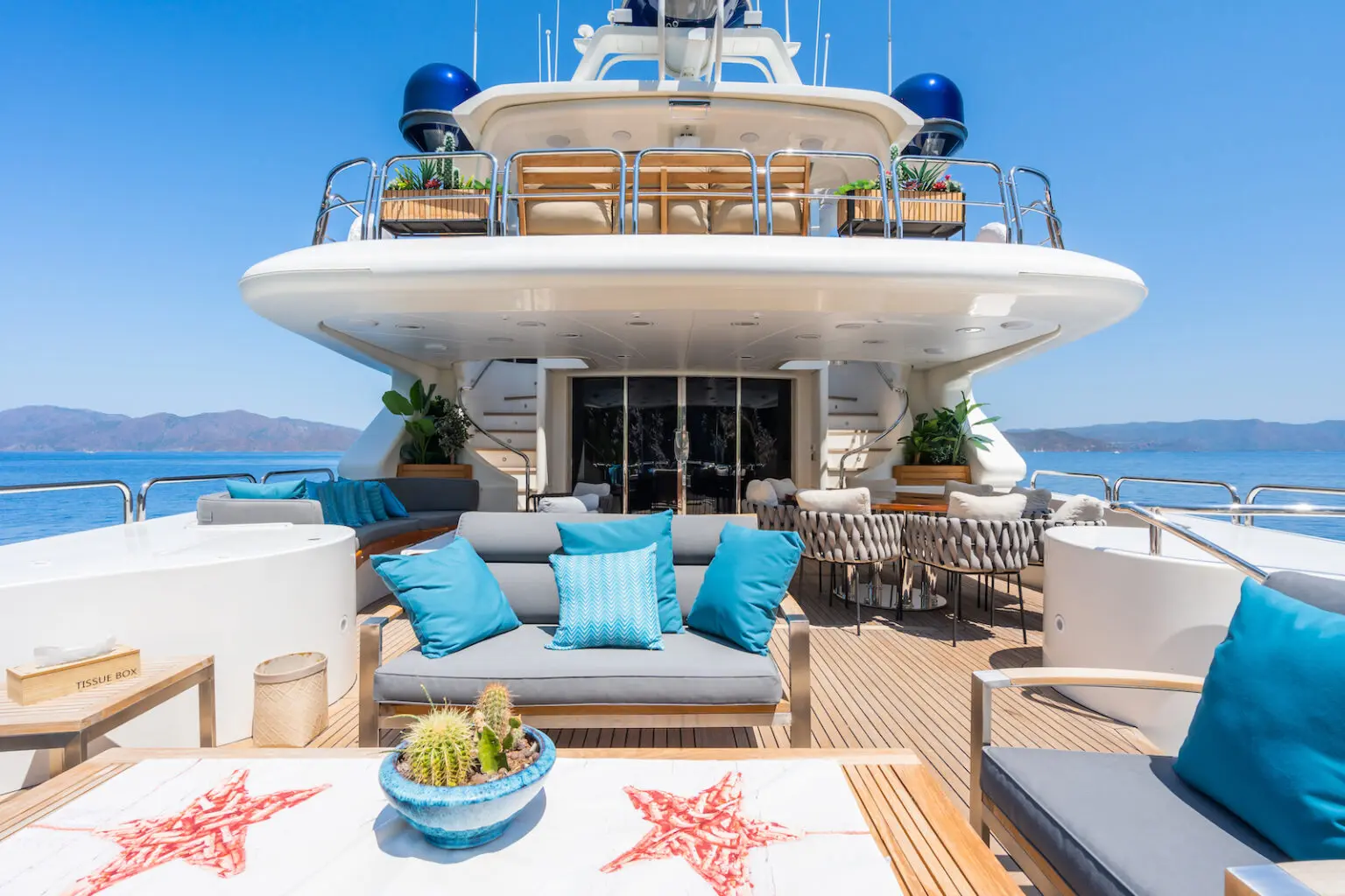 Motor yacht AMADEA 35.1m by Benetti — aft deck