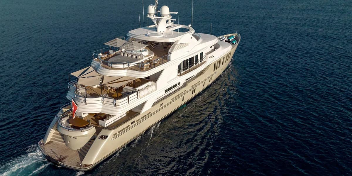 ORIENT STAR - aerial | Drivas Yachts