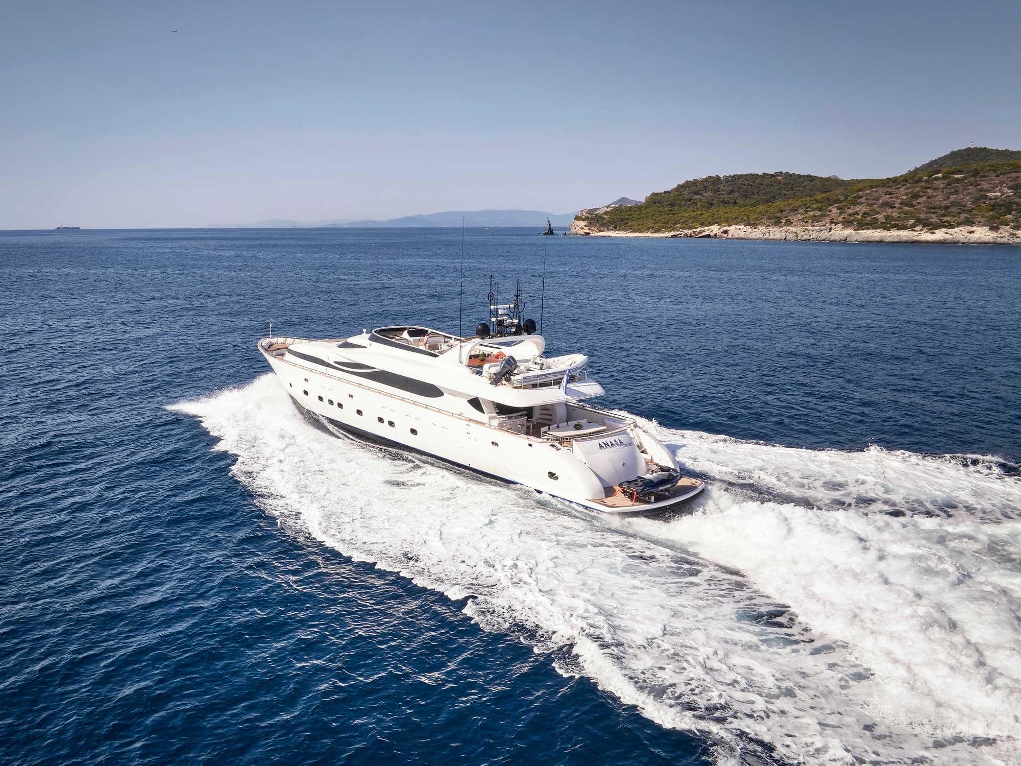 Motor yacht ANASA 35m by Maiora — underway